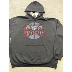 NBA Washington‎ Wizards Hoodie Mens XL Black CSA Basketball Graphic Sweatshirt
